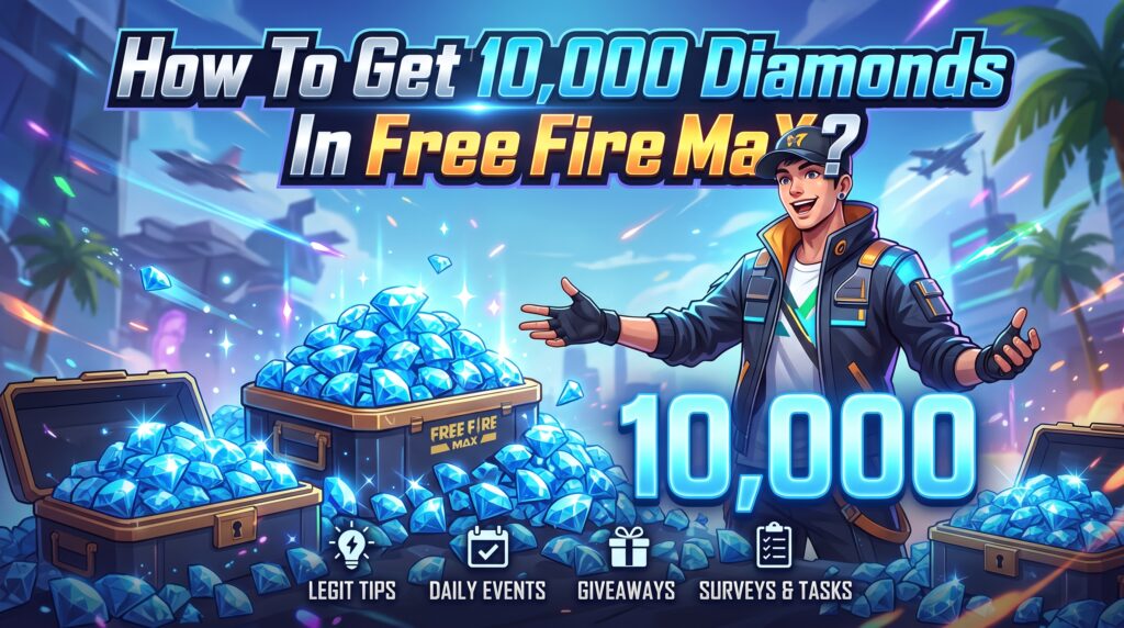 How To Get 10,000 Diamonds In Free Fire Max